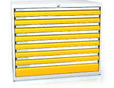 Dílenská zásuvková skříň 840 x 1014 x 750 - 8x zásuvka